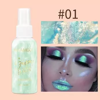 FAFAMOON 5-цветный спрей для тела с высоким глянцем, мелкий блеск, ослепительный песок, золото, роспись по телу, поляризованный сценический макияж, фестиваль