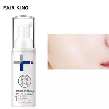 FAIR KING Отшелушивающий мусс Отшелушивающий увлажняющий крем Очищающее средство Удаление омертвевшей кожи Контроль жирности Сужение пор Уход за кожей 60ml