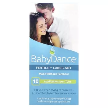 Fairhaven Health, Baby Dance, смазка для беременных, 1 многоцелевой тюбик и 10 одноразовых аппликаторов