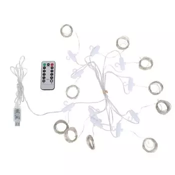 Fairy Curtain Lights 9.8ft 300 LED with APP Remote 8 Mode USB Plug in Water Proof Xmas Hanging