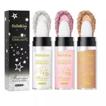 Fairy Highlighter Pat Powder Хайлайтер для всего тела, осветляющий естественный трехмерный контур, румяна для макияжа