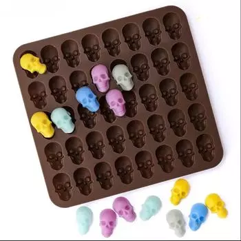 FAIS DU Halloween Skull Fudge Chocolate Cake Mold Силиконовая форма для шоколада, форма для выпечки печенья, торта, инструментов для украшения торта