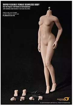 Faisen Limited Scale Super Flexible Seamless Female Body Santan Series, размер груди M, азиатская женщина 1/6 PLMB2016-S17B