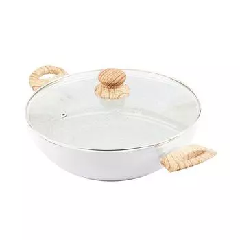 Faitout En Aluminium Forg Avec Couvercle Kitchencook 28 Cm Stone_ft28tfi