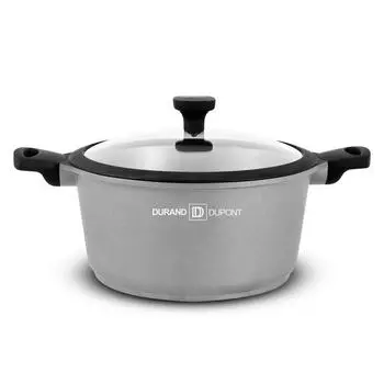 Faitout Fonte D aluminium 28 Cm Avec Couvercle Chambord Titane Ft28tfi Durant Dupont