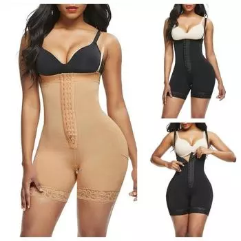 Fajas Colombianas Shapewear Women Tummy Control Butt Lifter Body Shaper High Compression Reducing and Shaper Girdles XS чёрный