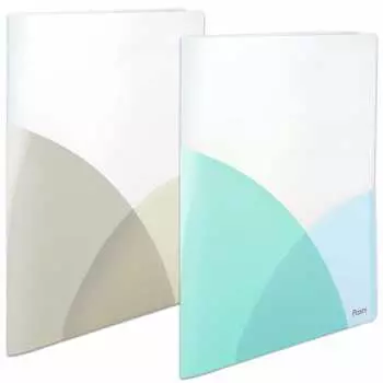 Файл-держатель Plus Slim A4 4 кармана Pasty Blue Vanilla 2 цвета набор