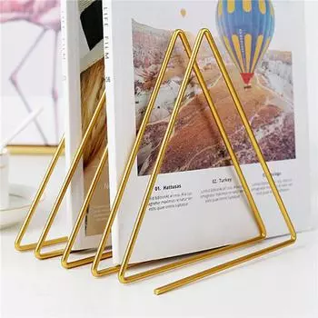 Файл-органайзер Треугольный Железный Арт Креативный Офисный Рабочий Стол Книги Хранение Журнала Газета Книжная Полка Держатель Ручки Украшение Стола