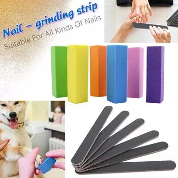 Файлы и буфер для женщин и девочек, инструмент для педикюра и маникюра разноцветный
