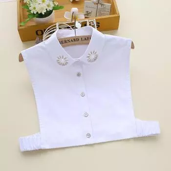 Fake Collar Rhinestone Shirt Fake Collar Versatile Women S Shirt Fake Collar Decorative Collar B179