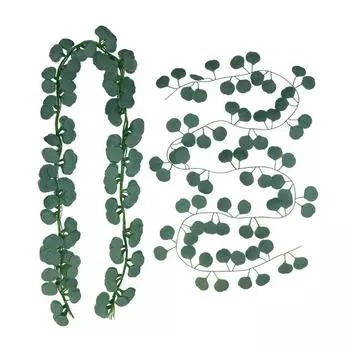 Fake Eucalyptus Leaves Rattan Wedding Party Home Table Decoration Ceiling Wrapped with Fake Leaves