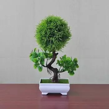 Fake Majus Antirrhinum Ball Potted Plant With Indoor Decor For Housewarming Green