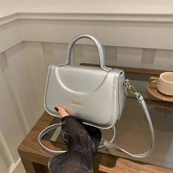 Фактурная сумка 2024 года, летняя новая мода, одно плечо, через плечо, женская сумка, иностранный стиль, корейская версия, ретро, маленькая квадратная сумка белый