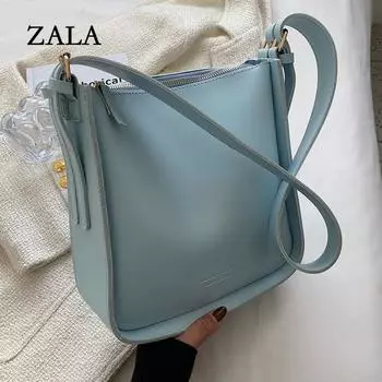 Фактурная сумка через плечо для поездок на работу, женская, новая модная весенняя сумка-ведро, универсальная сумка-мессенджер белый