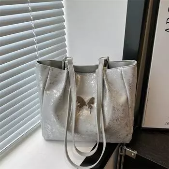 Фактурная сумка через плечо для женщин на весну и лето, новая повседневная сумка через подмышку, модная сумка для работы и учебы