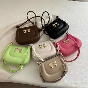 Фактурная сумка в форме полумесяца, женская новая модная сумка через плечо, модная простая сумка через подмышку, однотонная, высокий внешний вид, простая