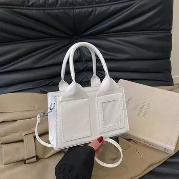 Фактурная сумка женская 2025 новая модная универсальная сумка через плечо подмышкой иностранный стиль сумка-мессенджер прилив чёрный