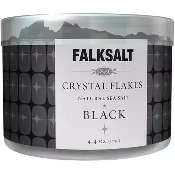FALKSALT Народная соль Artevita Mediterranean Crystal Flake Salt Black 125 г
