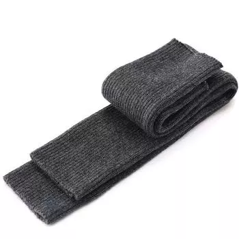 Fall and Winter Cashmere Arm Sleeve Women s Heattech Arm Protection Long Oversleeve Knitting Open Finger Half Finger Gloves Cold-Proof Oversleeves 40cm with finger hole [dark gray]] All yards