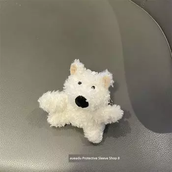 Fall and Winter Ins Cute Stuffed Puppy Suitable for Apple AirPods Pro1 Generation 2 Generation 3 Generation Earphone Case Protective Case Apple Airpods 3 Stuffed puppy earphone shell
