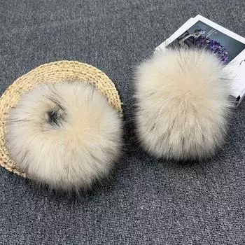 Fall and Winter Women s Cuff Furry Sleeves Gloves Imitation Fox Raccoon Fur Wrist Protector Hand Ring Oversleeve Beige black pointed raccoon hair All yards