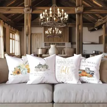 Fall Couch Pillow Cover full Leaves Pillow Case Autumn Cushion Case Maple Throw Pillows Fall Throw Pillow Farmhouse Decor