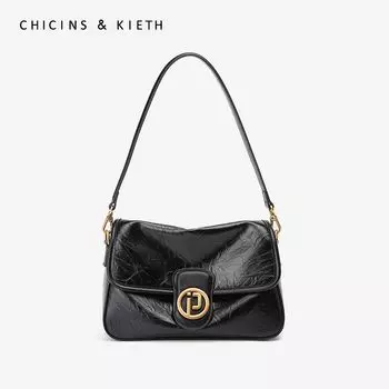 Fall PROYA Niche Style Fancy Satchel Crossbody Bag Black