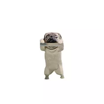 Fall Resistance Dog Miniatures Small Fish Tank Dog Ornament Durable Home 3