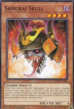 Fallen Samurai Skull, версия 1-го издания 2018 Yu-Gi-Oh! MP18-EN089 (Английский Нормальный) МЕГА-банки