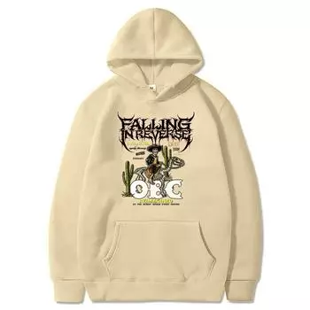 Falling in Reverse Sweatshirt OBC Reimagined Graphic Printing Hoodies for Women Men with Hooded Clothes Creative Casual Pullover XS чёрный
