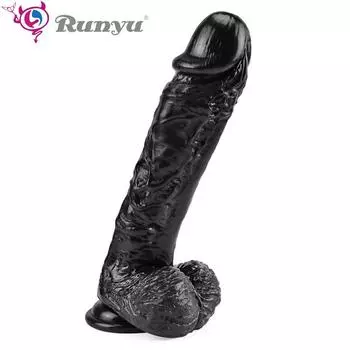 Фаллоимитатор RUNYU с толстой головкой, 26 см, реалистичный жесткий член, пенис, огромный большой член, эротическая секс-игрушка для взрослых, продукт