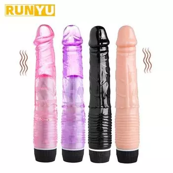 Фаллоимитатор вибратор для женщин, массаж влагалища, вибратор для точки G, стимулятор киски, мастурбаторы, секс-игрушки для взрослых женщин