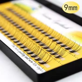 False Individual 60pcsset Long Eyelash Cluster Eye Lashes Extension Natural Hot 9mm