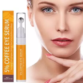 Falten Augen 5% Koffein Augen Creme Eye Roller Cream Creme Fr Augenringe Verblasst Feine Linien Entfernen Augen Taschen 15G белый