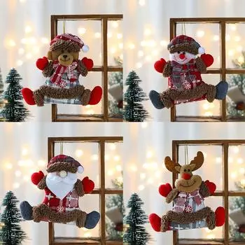 Family Christmas Doll Hanging Home Non-woven Fabric