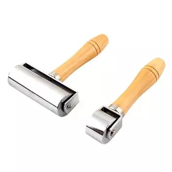 Famimueno кожаный ролик кожевенный инструмент DIY обои ткань пол бумага клей склеивание под давлением вес 26 мм и (Набор 100мм)
