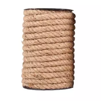 Famimueno пеньковая веревка веревка стежок прочная сельское хозяйство и садоводство DIY толстая башня для кошек (12мм/19м)