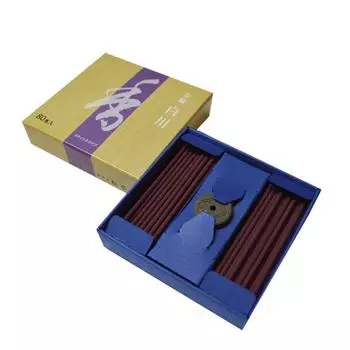 Famous incense Horin Mini incense sticks 7cm x 80 pieces with simple incense holder [Shirakawa] (m106)