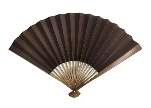 Fan 8 sun 5 minutes 16 length Shibu fan brown чёрный