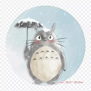 Фан-арт Тоторо, усы, художественные железные нашивки для одежды, наклейки с аппликациями на одежду, термочувствительная нашивка на заказ
