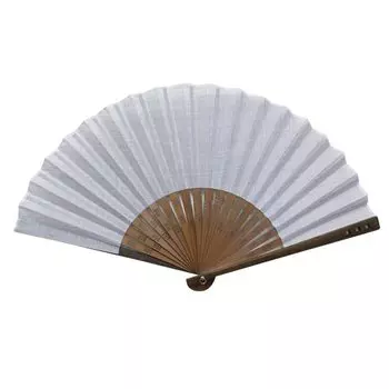 Fan Ripple Omi Hemp Fan 23cm Blue Gray [K.ONISHI M.D.] Men s 78-07