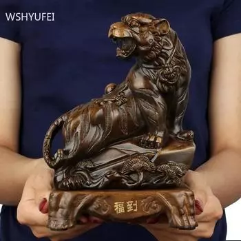 Фэн-шуй, китайский зодиак, фигурка тигра, украшения для дома, изделия из смолы, офисный декор для рабочего стола, украшение для гостиной. Удача для вас