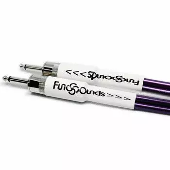 Fan Sounds Pro Musical Instrument Speaker Cable 1m HQC-010 (Phone Plug - Phone Plug) Purple