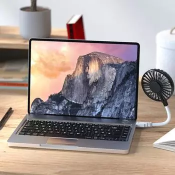 Fan Usb Rechargeable Silent Cooling Power Bank Mini Fans Summer for белый