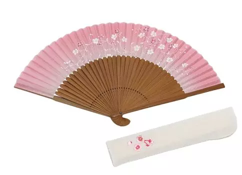 Fan with Wooden Box [Hasegawa] Women s Bag, (Shuzakura)