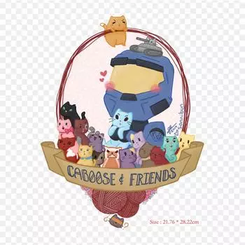 Fanart Red Vs Blue Caboose Captain J Caboose Rooster T Утюг на теплопередаче Печать Виниловые нашивки Наклейка для одежды DIY Аппликации Моющиеся нашивки