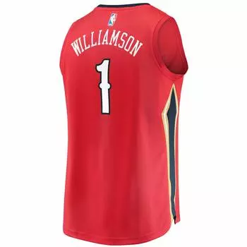 Fanatics Replica Jersey NBA Зайон Уильямсон Нью-Орлеан Пеликанс #1 (США Средний, Красный) красный