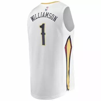 Fanatics Replica Jersey NBA Зайон Уильямсон Нью-Орлеан Пеликанс #1 (США, большой, белый) белый