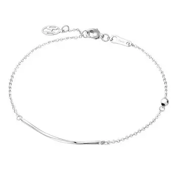 FANCIME Platinum Smile Horizontal Line Браслет Pt950 с подарочной упаковкой Подарок на годовщину, день рождения, Рождество Подарок для женщин и мам
