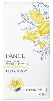 FANCL Deep Clear очищающая пудра для лица Clearness VC травяной цитрусовый аромат очищающее средство для лица с витамином С ферментное очищающее средство для лица (30